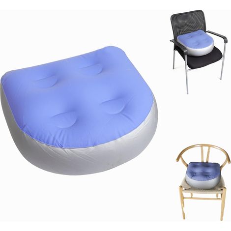2er-set Whirlpool-kopfstützen - Aufblasbares Kissen Mit 4 Saugnäpfen - Massagekissen Mit Saugnapf - Rückenkissen - Weiches Whirlpool-kissen - Badewannenkissen (blau)