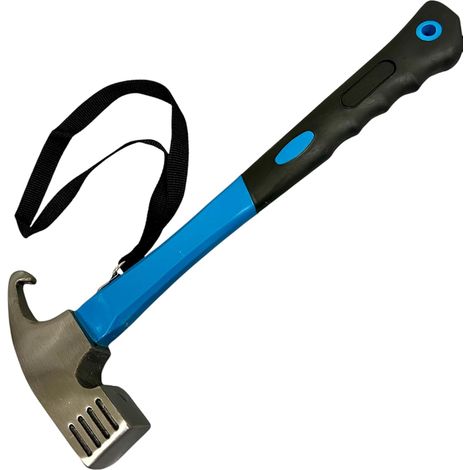 Campinghammer, Zeltherauszieher, Multifunktional Aus Kohlenstoffreichem Stahl, Für Camping, Blau