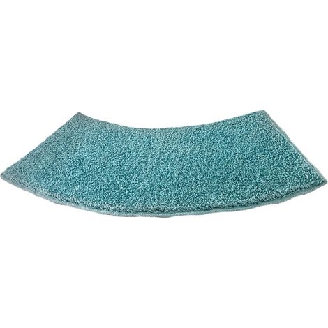 Gebogenes Badematten, Duschmatte, Dicke Toilettenmatte, Umweltfreundliche Badematte, Rutschfeste Badezimmermatte, Blau
