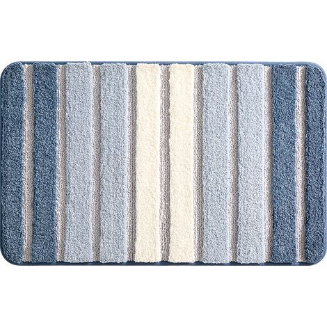Rutschfester Badteppich 40 X 60 Cm, Extra Weich, Maschinenwaschbar, Saugfähig, Blau