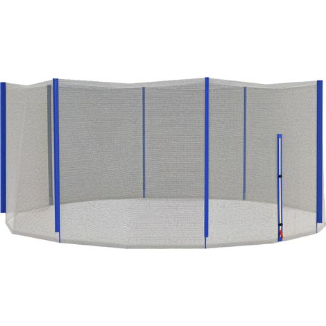 Ersatznetz Für Trampoline Ø 366 Cm, 8 Gerade Pfosten, Sicherheitsnetz Für Trampoline Mit Reißverschluss-eingang