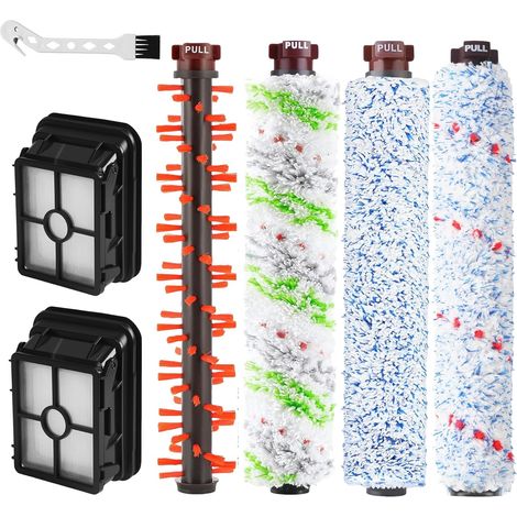 Zubehör Für Bissell Crosswave 3-in-1 Staubsauger, 4 Ersatzbürsten, 2 Filterersatzteile Für Staubsauger 1866 1868 1785 2052 1713 2225