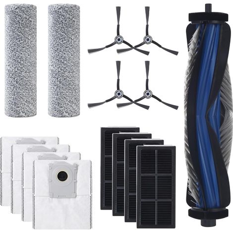 15-teiliges Zubehörset Für Ecovacs Deebot X8 Omni/x8 Pro Omni, Einschließlich 1 Hauptbürste, 4 Staubbeuteln, 4 Filtern, 4 Seitenbürsten Und 2 Rollen