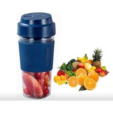 Tragbarer Blender-becher, Usb-elektrischer Saftmixer, Usb-saftmixer, Mixer-becher, Saftbecher-fruchtmixer, Tragbarer Usb-blender Bleu