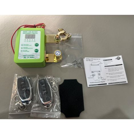 Neuer Grüner Elektronischer Bildschirm, Universeller 12v/24v Batterie-trennschalter Für Lkw - Intelligente Fernbedienung, Entladungssicher