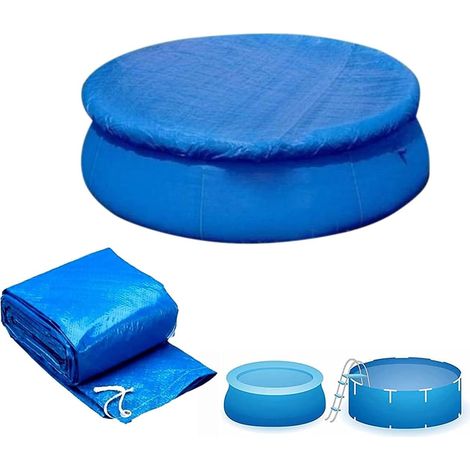 Abdeckplane Für Pool, Schutzplane Für Runden Pool, Langlebige Staubdichte Poolabdeckung Für Aufstellpools (305 Cm (10 Fuß))