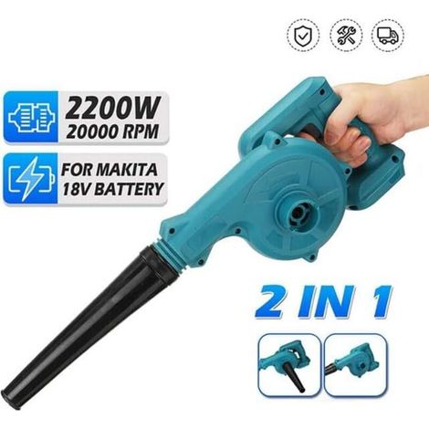 Kabelloses Laubbläser 2200 W – Kompatibel Mit Makita 18 V Akku – Luftstrom 3,6 M/min – Leistungsstarker Kupfermotor