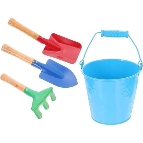 Gartenwerkzeug-set Für Kinder - 4-teiliges Sandspielzeug Für Den Strand, Kinders Gartengeräte - Liaiki