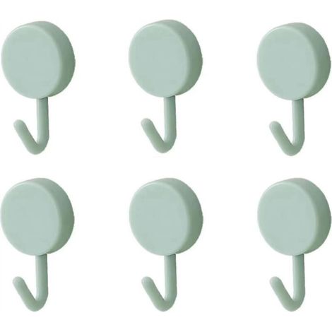 Klebehaken, Hübsche Dekorative Wandhaken, Können Zum Aufhängen Von Babygurten, Hüten, Handtüchern Und Schlüsseln Verwendet Werden, 6er-pack, Blau.