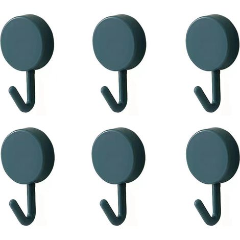 Klebende Haken, Hübsche Dekorative Wandhaken Zum Aufhängen Von Bh-trägern, Hüten, Handtüchern Und Schlüsseln, 6 Stück, Blau