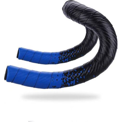 Rennradlenkerband Mit Kohlefaser-muster, Blau Und Schwarz, Für Klappfahrräder, Rennrad-lenkerbänder, Wickelbänder.