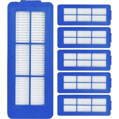 6er-pack Hepa-ersatzfilter Für Eufy 11s Max, 15c Max, 30c Max, 39c Max, G30 Edge Und G30 Hybrid Saugroboter, Blau