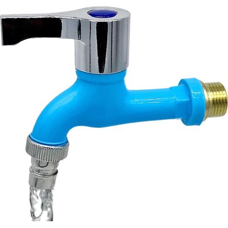 Pp-badezimmerarmatur, Waschbeckenarmaturen, 2,0 Mpa Waschtischmischer, Wandmontierte Waschbeckenarmatur 1/2 - Blau
