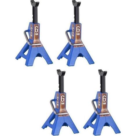 4 Stück Metall Höhenverstellbar 6 Tonnen Wagenheber Stütze Für Reparatur Von 1/10 Rc-panzerfahrzeugen Axial Scx10 90046 Traxxas Trx4 Trx6 D90