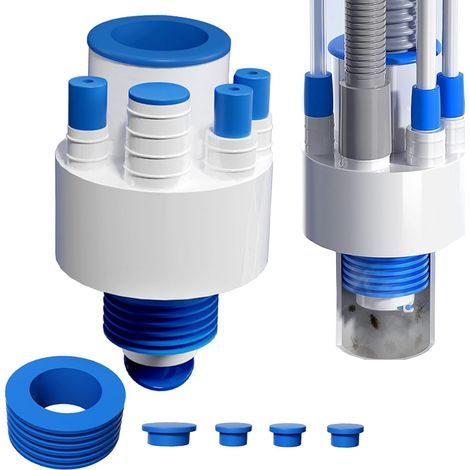 Abflussadapter Für Waschmaschinen 40-75 Mm, Anschlusszubehör Für Waschmaschine Und Geschirrspüler, Schlauchdichtung Für Waschmaschine Und Geschirrspüler.