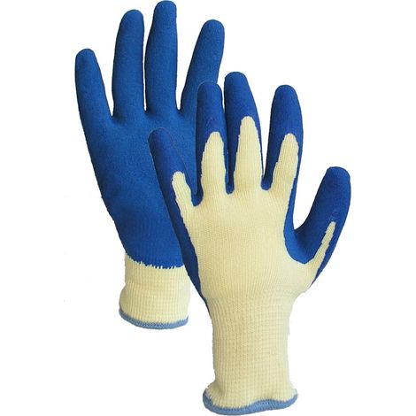 Blaue Gartenhandschuhe, Mittlere Größe