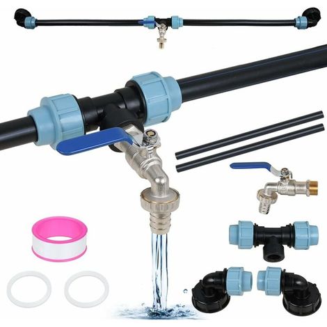 3/4" Ibc-hahn Für Behälter + Ibc-behälterablassadapter S60x6 Dn50 + 3/4" Schlauchanschluss-set, Für Behälterzubehör Und Hähne, Aus Hochwertigem Messing