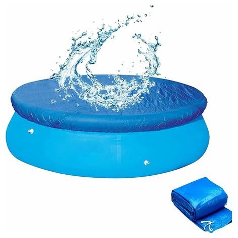Poolabdeckung, Runde Regenabdeckung Für Aufstellpools, Langlebig Und Geeignet Für Alle Arten Von Runden Pools (457 Cm Durchmesser) 1 Stück
