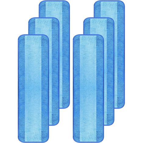 6er-pack Mikrofasereiniger-pads Kompatibel Mit Bona Mop, 45 Cm Austauschbarer Wischmopp-nachfüller, Waschbar Und Wiederverwendbar Für Holz- Und Hartböden