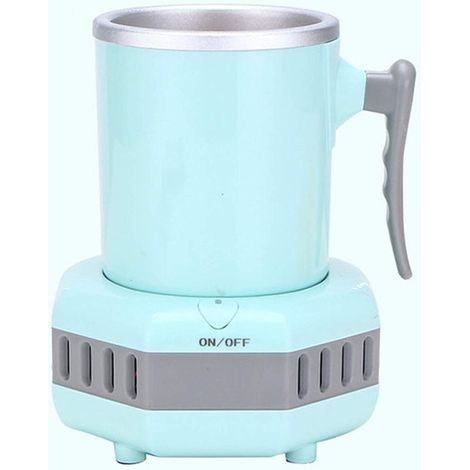 Mini-eismaschine Mit Kühlung, Tragbare Kleine Eismaschine, Schnelle Eisproduktion In 15 Minuten Für Hauspartys, Camping Und Autos (blau)
