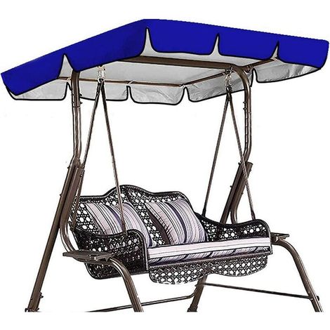 Ersatzdach Für Gartenschaukel, Universelle Schaukelabdeckung, Wasserdicht (farbe: Blau, Größe: 142×120×18cm)