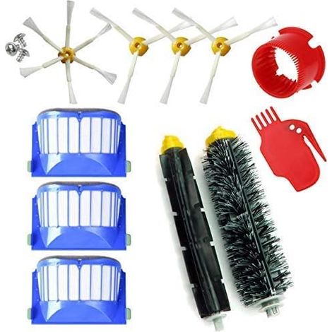 Nachfüllset Für Roomba 600er Serie 605 610 612 615 616 620 621 630 645 650 651 655 660 665 670 671, 11-teiliges Paket, Kompatibel Mit Irobot – Bürsten Und Filter