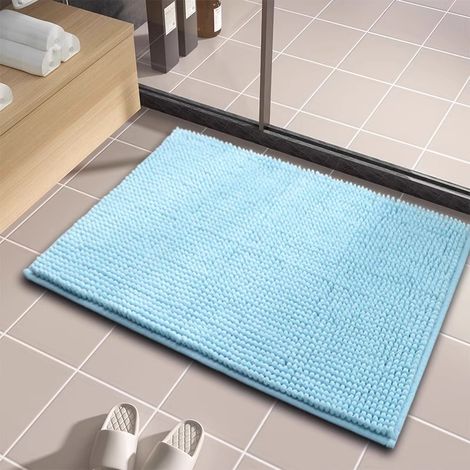 Himmelblaues Badezimmer-teppich 40x60 Cm, Ultra-weich, Saugfähig, Maschinenwaschbar, Geeignet Für Badezimmerböden, 1 Stück