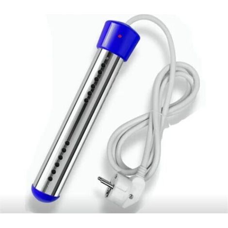 Tauchsieder Für Badewanne, Elektrischer Tauchsieder, Reise-tauchsieder, Tauchsieder Aus Edelstahl, Elektrischer Warmwasserbereiter, Pool-tauchsieder, 2000w Blau