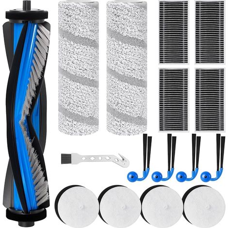 Geeignet Für Zubehörset Für Ecovacs Deebot X11 Omnicyclone Saugroboter, 1 Hauptbürste, 2 Walzenwischmopps, 4 Omnicyclone-station-filter, 4 Seitenbürsten