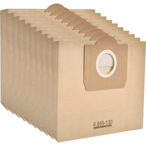 10 Papierfilterbeutel Für Karcher-staubsauger Karcher 6.959-130 A2204 Wd3300 Mv3
