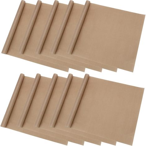 Set Aus 10 Teflon-kochplatten, Wiederverwendbare Antihaftbeschichtete Ofenauskleidung 30 X 40 Cm Für Grillen, Wärmeübertragung, Hitzebeständig Bis 270 °c.
