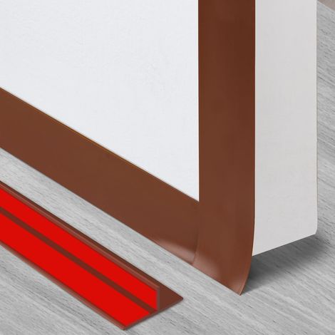 T-förmiges Silikon-dichtungsband Für Türen Und Fenster Zum Blockieren Von Kalter Zugluft Und Zur Lärmreduzierung, 6 M × 3,5 Cm, Braun