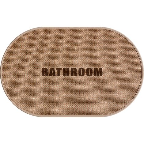 Badvorleger Für Das Zuhause, 40x60 Cm, Braun, Rutschfest, Saugfähig, Geeignet Für Toiletten-eingänge Und Schnelltrocknend.