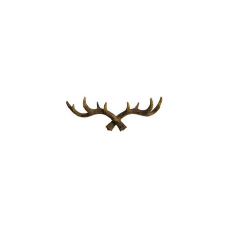 Häkeln Wandbild Häkeln Garderobe Aus Hirschholz 49 Cm – Wohnen Und Dekoration – Stilvolles Interieur-accessoire – Hohe Kapazität