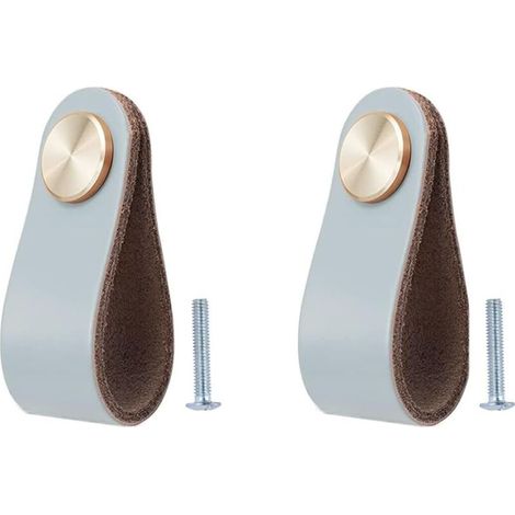 2er-set Möbelgriffe Aus Leder, Türknopf Für Schränke, Schubladengriff, Vintage-möbelgriff Für Schränke, Kommode, Küche, Badezimmer