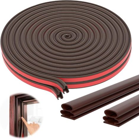 Selbstklebende Silikon-gummidichtung Für Türen Und Fenster – Schallisolierung – Länge 1 M – Für Schiebefenster Und Sicherheitstüren - 12 Mm X 1 M