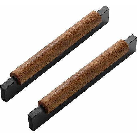 2er-set Möbelgriffe – Massive Holzgriffe Für Schubladen – Lochabstand 160 Mm – Korrosionsbeständig – Für Schränke Und Schubladen