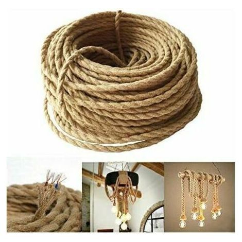 Led-beleuchtung 10m Elektrokabel, 2-adriges Vintage-seilkabel, Kupferummanteltes Retro Geflochtenes Industriekabel Für Diy-hängelampen