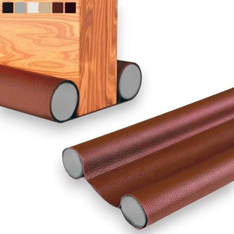 Kälteisolierender Türdichtungsstreifen – Untere Türdichtung, Zugluftstopper, Schall- Und Wärmedämmung, Kälteschutz, Dichtung Für Eingang Und Haus, Verstellbar Bis 93 Cm (1, Braun)