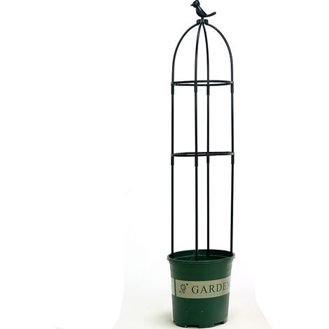 Kletterpergola Rosa Blühende Clematis, Kunststoff-montagestütze Für Kletterpflanzen, Pergola Für Balkon Und Berg, Schildkrötenstab, Stützstange 120 Cm