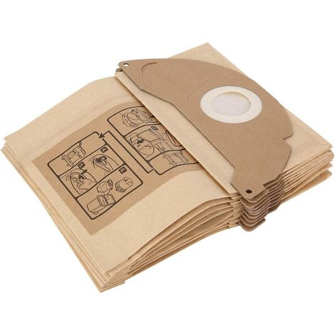 Papiersack Für Karcher A2000 A2054 Wd2200 Wd2250, Staubsammelbeutel Aus Papier, 10er-pack