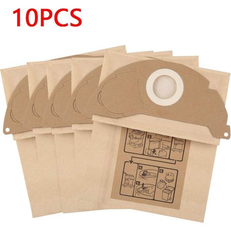Papiertüten Für Karcher A2000 A2054 Wd2200 Wd2250, Staubsammel-papiertüten, 10er-pack