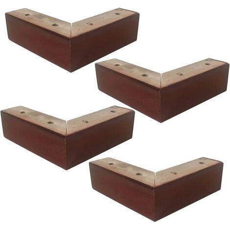 4er-set Massiver Holzmöbelfüße In L-form, Für Nachttisch, Couchtisch, Ersatzmöbel (ohne Schrauben)
