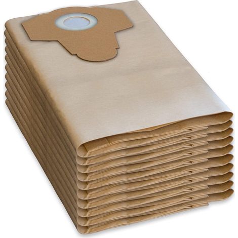 10er-pack Original-staubsaugerbeutel Für Nass- Und Trockensauger Pwd 25, 30, Pnts 23, 30, 1400, 1500 A1, A2, B1, C1, D1, B2, B3, E2, C4, D5, F2, H4, Braun