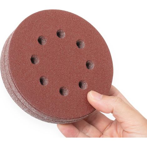 100 Schleifscheiben, Schleifpapier, Körnung, Größe 125 Mm, Ideal Zum Schleifen/polieren/entrosten Hsdps5m100, 100er-pack