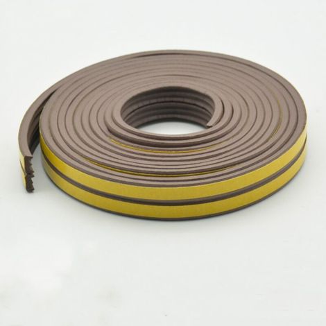 Dichtungsband Für Türen Und Fenster, Stoßdämpfendes Dichtungsband Für Türen Und Fenster E-brown 6m (9-4 Mm Dichtungsspalt 2-4 Mm)