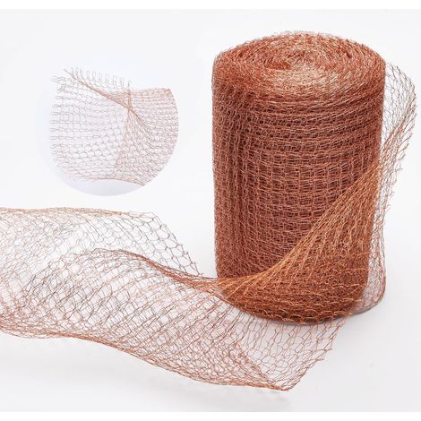 Kupfergitter, Braun, 127 Mm × 0,12 Mm × 10 M, 1 Rolle Schutznetz Gegen Schnecken Und Nagetiere Für Den Garten