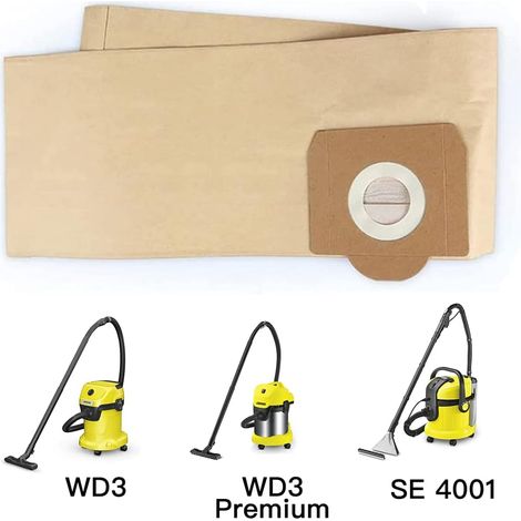 5er-pack Staubsaugerbeutel Für Kärcher Wd3, Wd 3 Premium, Wd3200, Wd3500p, A2204, A2534, Se4001, Kar69591300