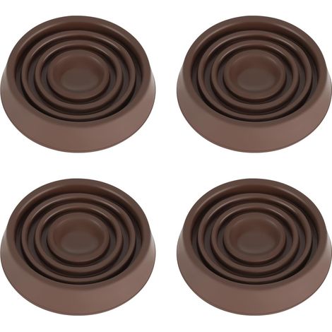 Möbelrollen, 3 Zoll Durchmesser, 4 Gummischalen, Rutschfeste Gleiter Geeignet Für Betten, Sofas, Tische, Stühle Usw.