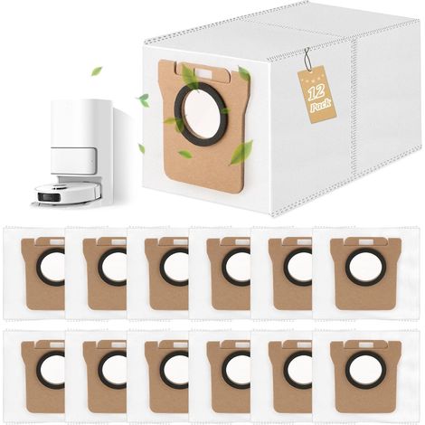 12 Staubbeutel Für Dreame L10s Ultra/l10 Ultra/l20 Ultra, Ersatz-staubbeutel Für Xiaomi X10+/x20+ Saugroboter, Zubehör (2,5l)